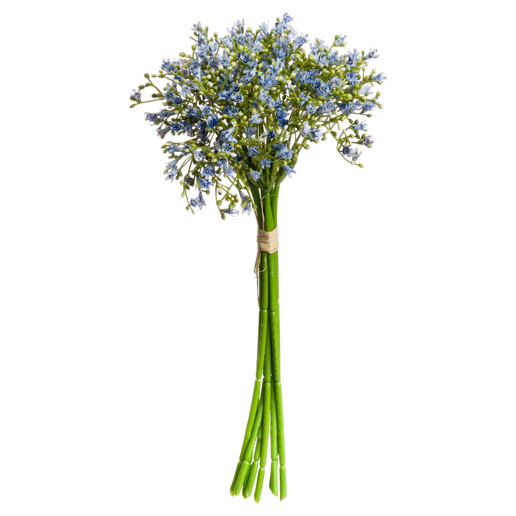 Faux blue wildflower bouquet