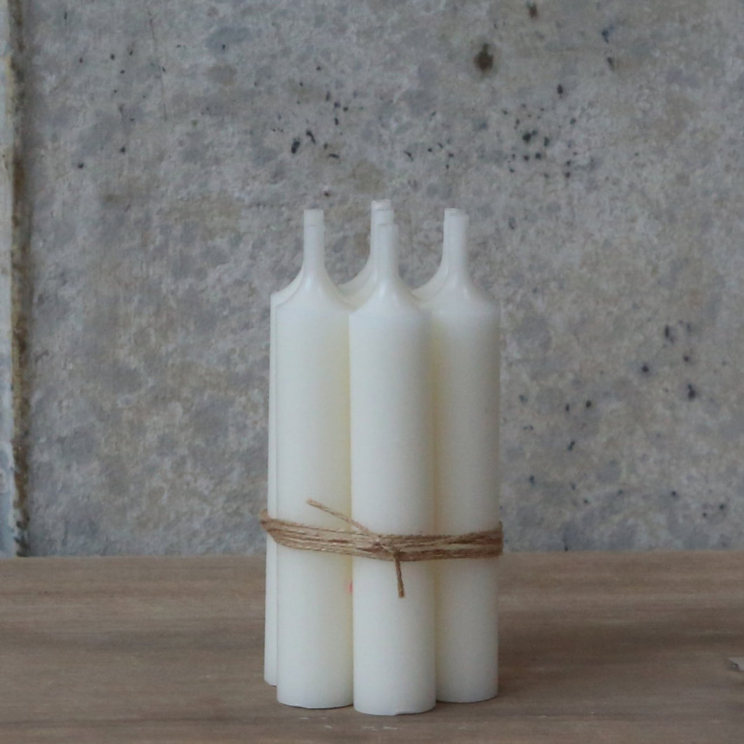 Short Dinner Candle Bundle - Antique White