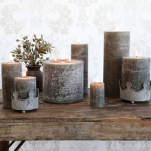 Load image into Gallery viewer, Rustic Pillar Candle - Olive

